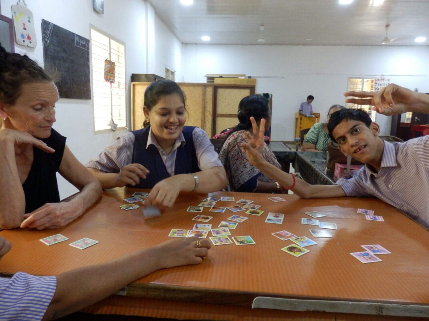 Activity time with children in India