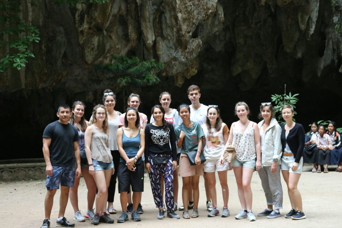 Group excursion in Cambodia