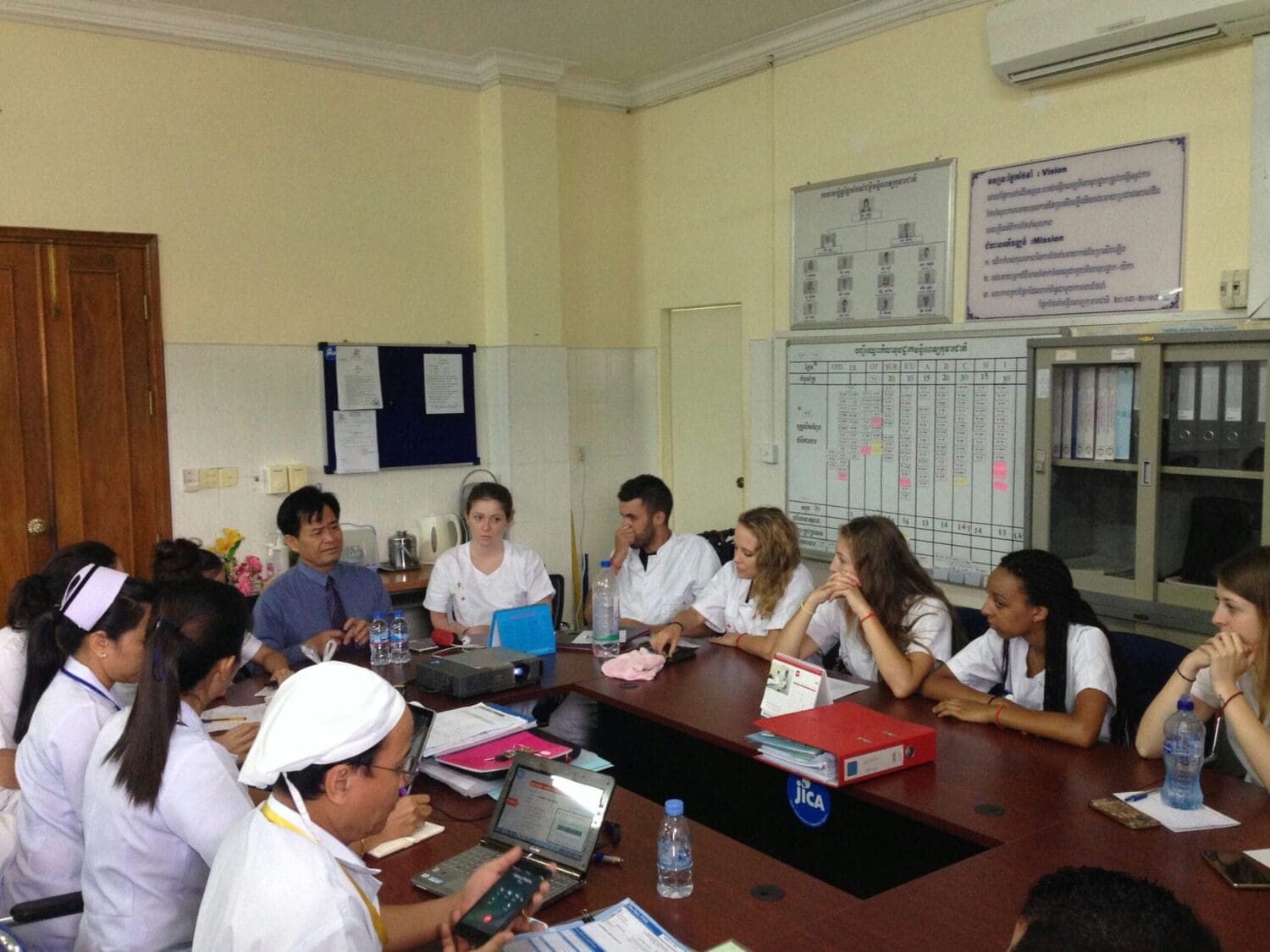 Medical students in Cambodia