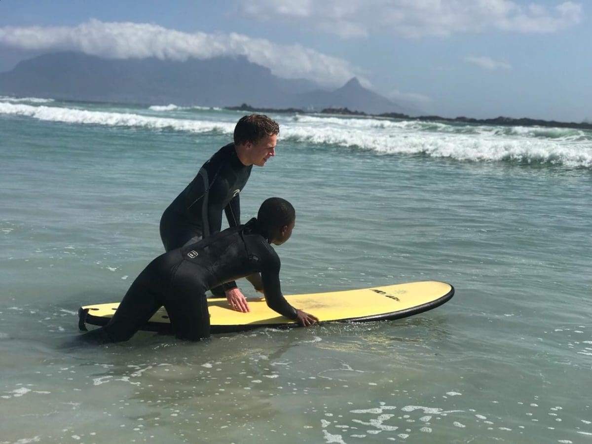 Surf lessons in South Africa