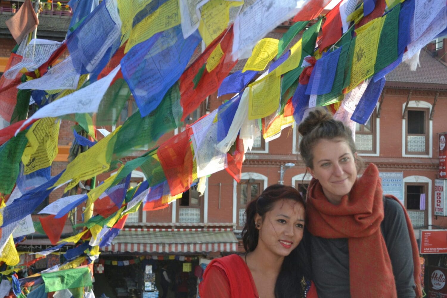 Volunteer enjoying the culture of Nepal