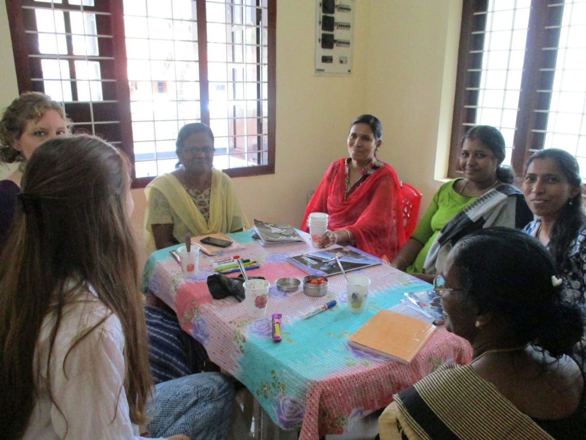 Group session with women in India