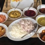 Typical Sri Lankan meal